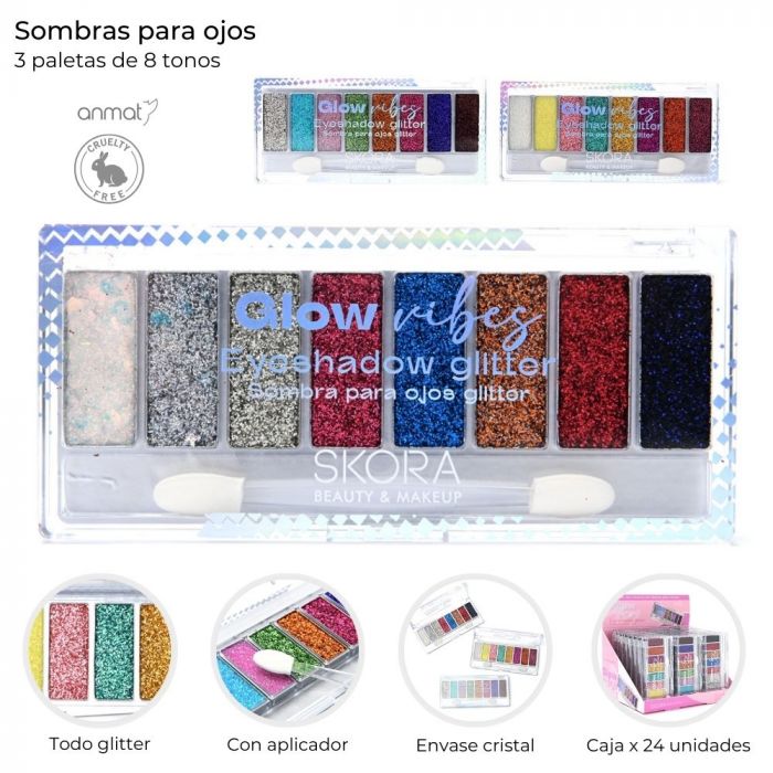 SOMBRA P/OJOS X8TONOS ART 39554 CAO