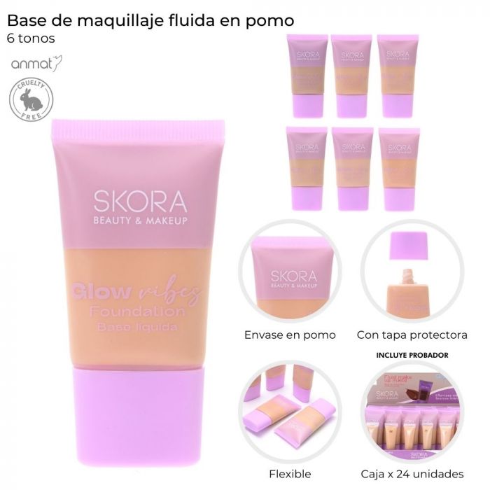 BASE DE MAQUILLAJE FLUIDA EN POMO 39602 CAO