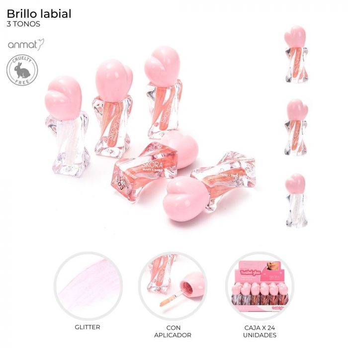 BRILLO LABIAL CORAZON C/APLICADOR ART 41759 CAO