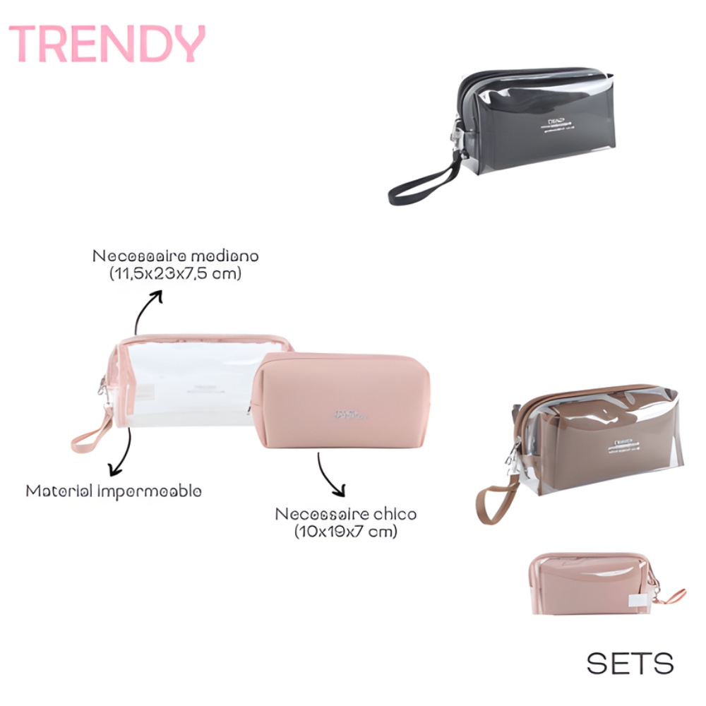 PORTACOSMETICO TRENDY SETX2 ART 29341 CAO
