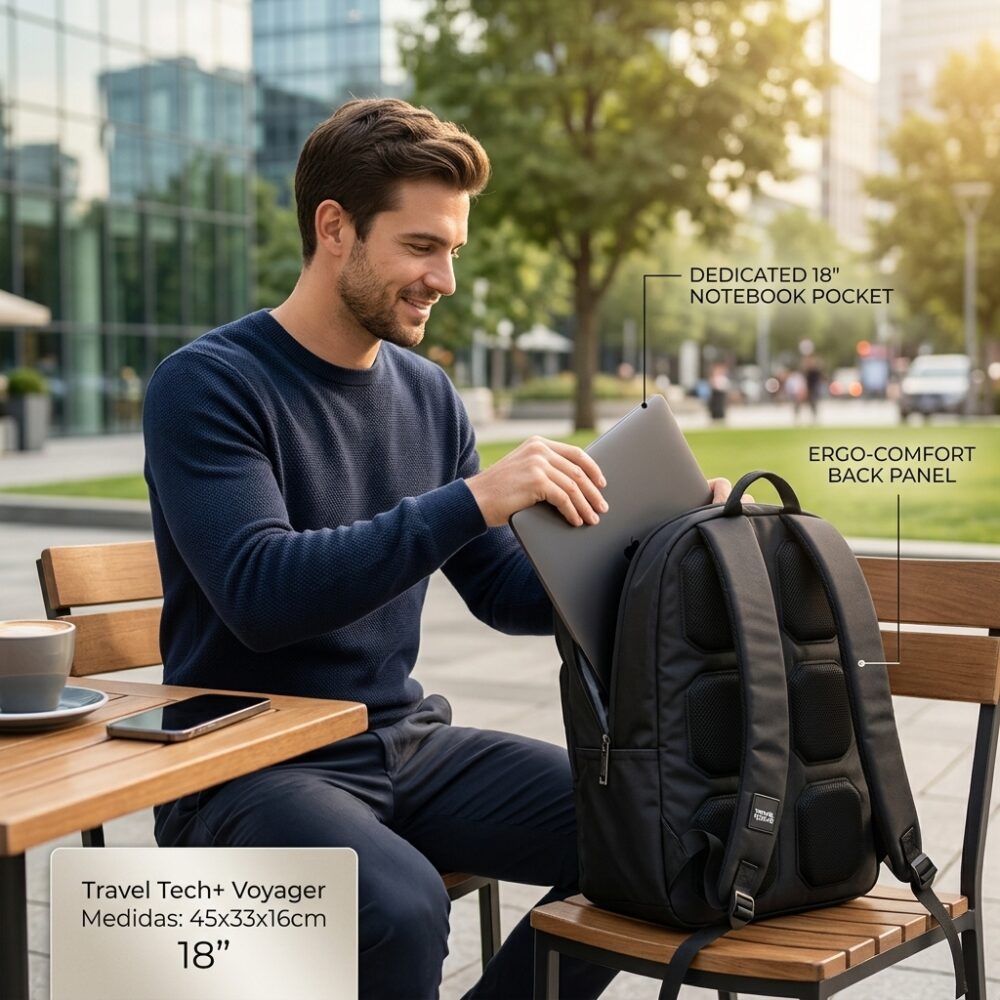 MOCHILA PORTANOTEBOOK TRAVEL TECH 27526 AAO