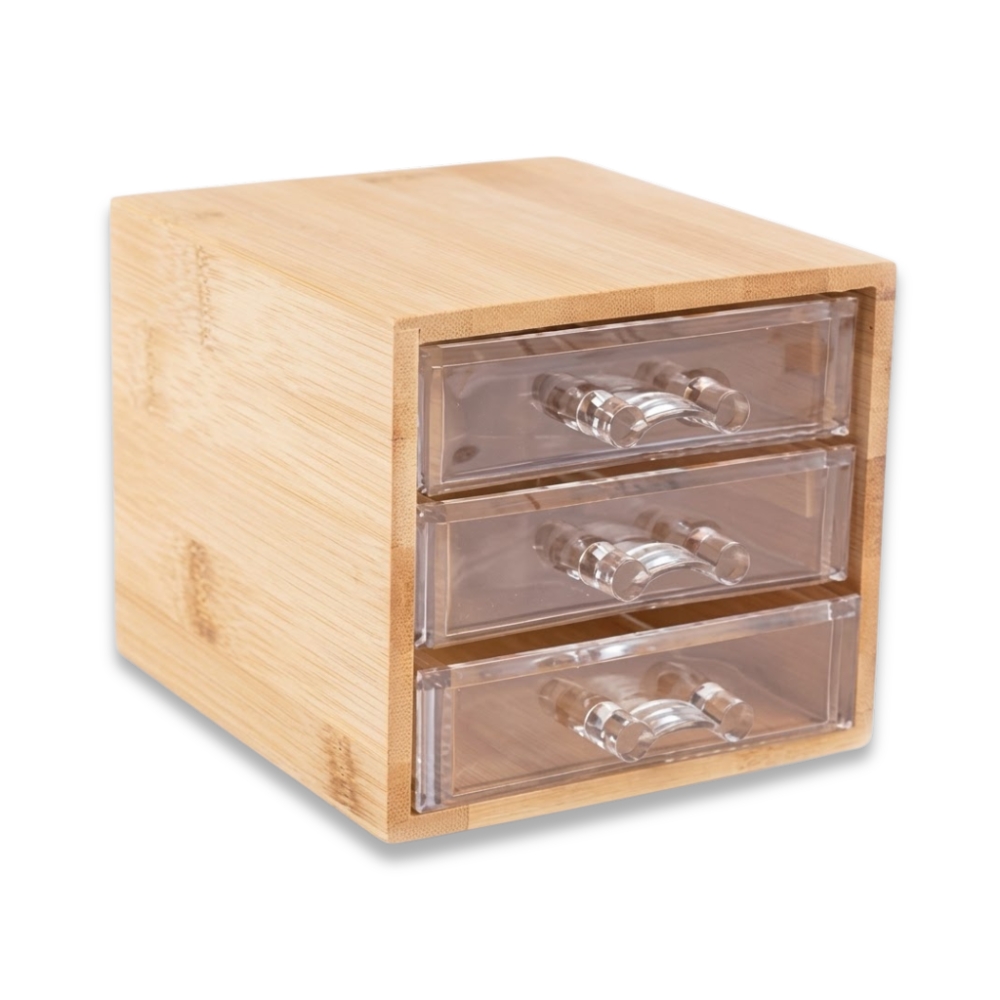ORGANIZADOR COSMETICO BAMBU C/CAJONES DR0288 DAO