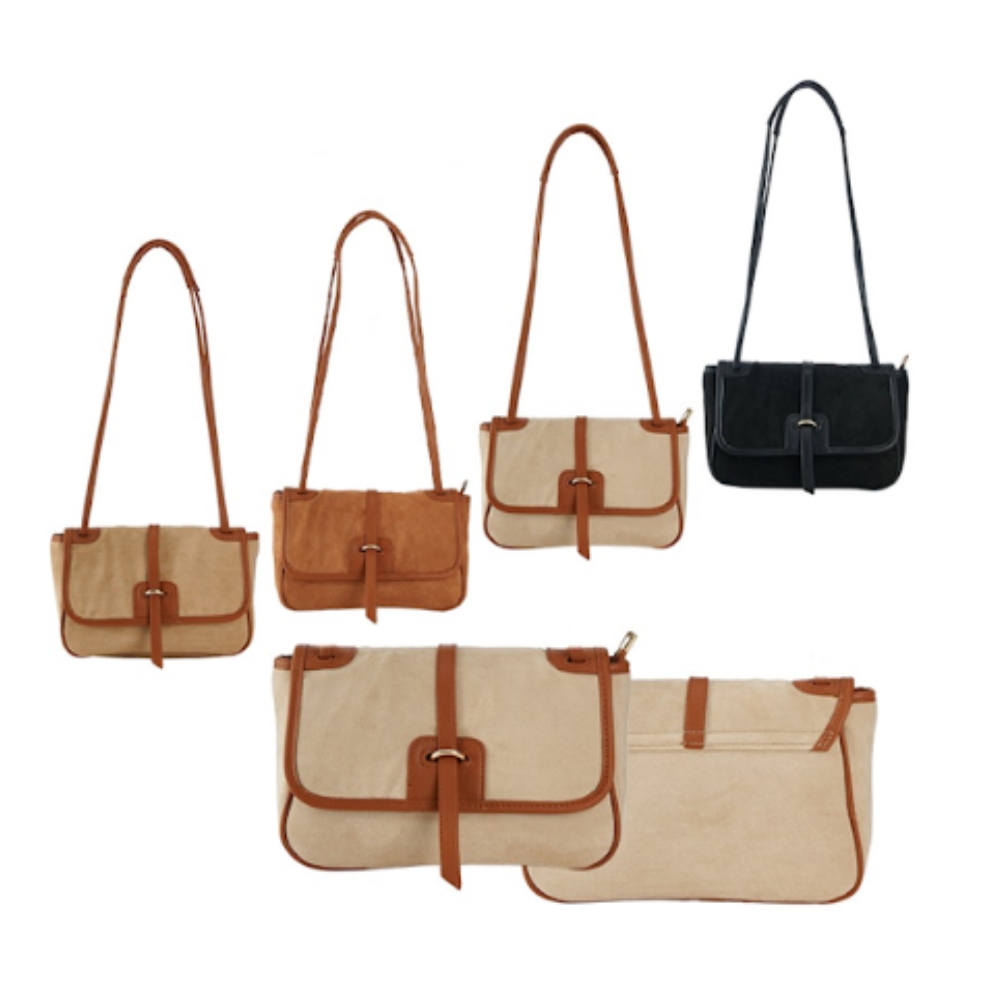 CARTERA DE GAMUZA C/ CORREA PU ART 34UC2626 DAO