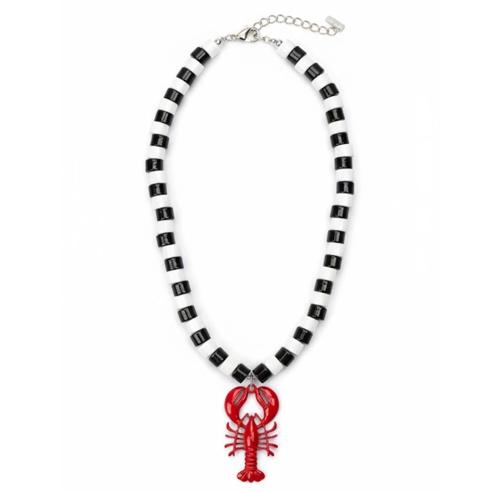 COLLAR BLACO/NEGRO C/ CANGREJO ART T22079 AAO