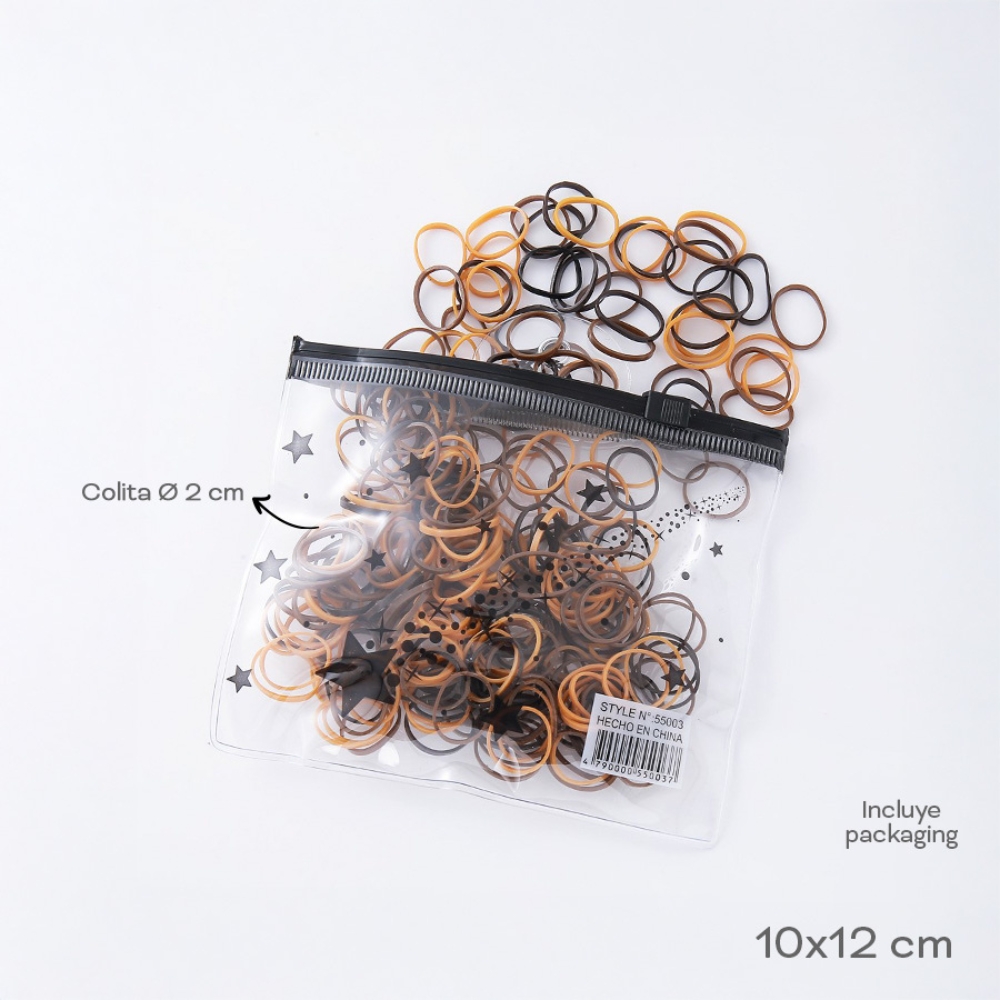 TERMINAL TRENZA MARRONES EN SOBRE XUND Ø 2CM ART 55003 DAO