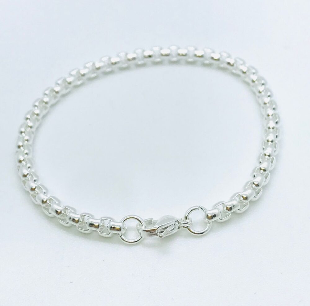 PULSERA ACERO BLANCO ROLO CUADR APUROCU4X18P AAO
