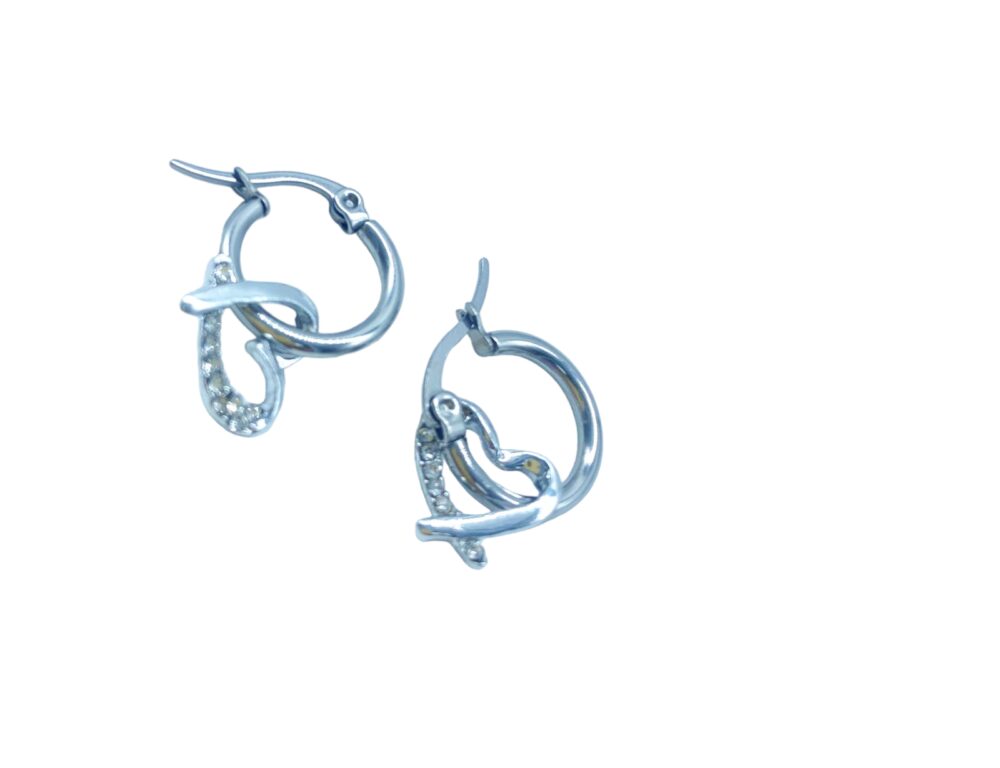 ARO ARGOLLA BLANCO C/DIJE CORAZON XPAR ART AR4301 AAO