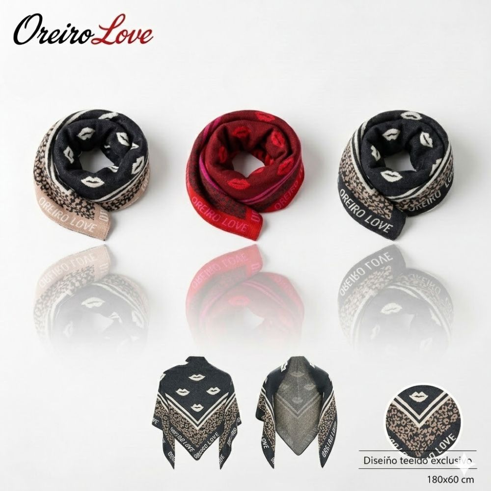 BUFANDA TRIANGULAR OREIRO LOVE ART 31167 DAO