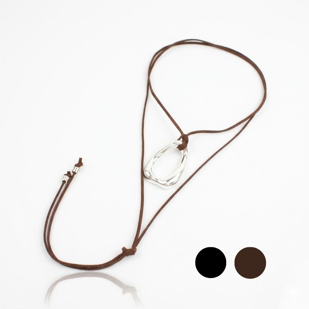 COLLAR GAMUZA SILVER TWISTER BQ0644 DAO