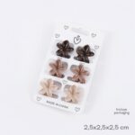 BROCHES SET X6 FLORES VARIOS COLOES ART 54615 FAO