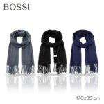 BUFANDA BOSSI NEGRO/AZUL MARINO/GRIS ART 18797 DAO