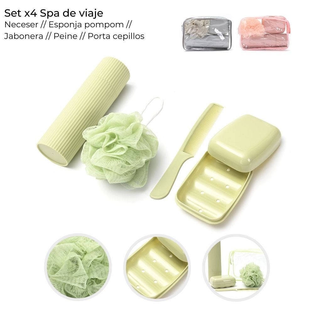 SET X4 SPA DE VIAJE C/NECESER ART 38945 DAO