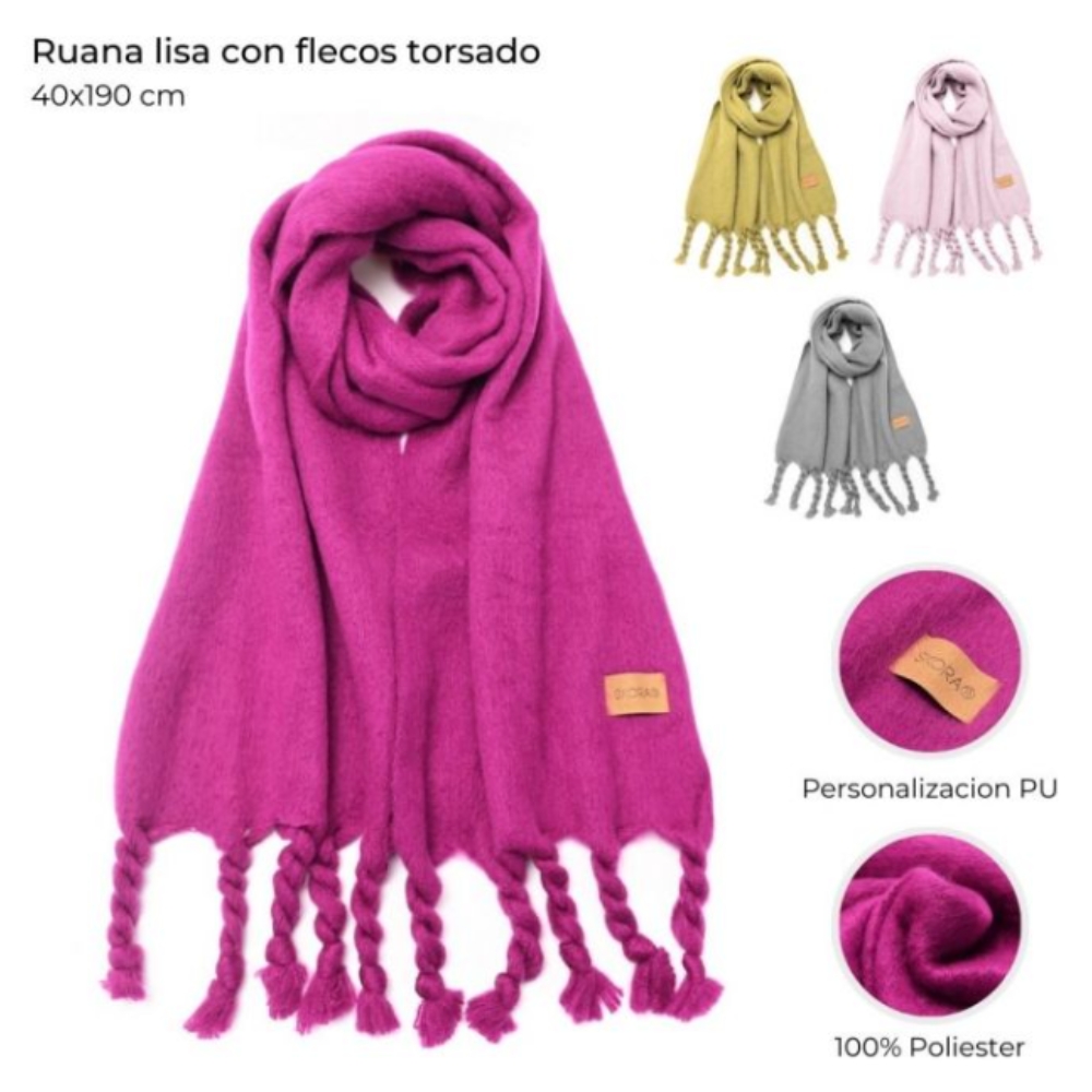 RUANA LISA C/ FLECOS TORSADO ART 43759 DAO