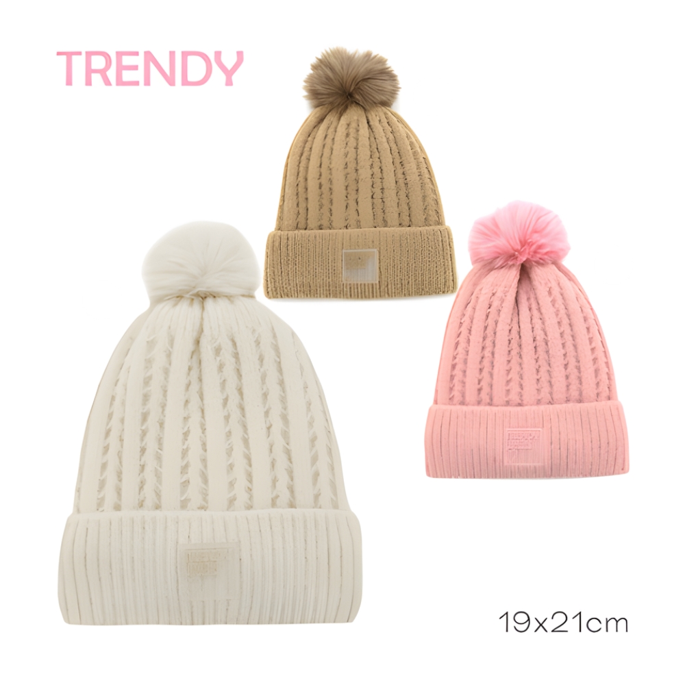 GORRO TRENDY T2 C/POMPON ART 13659 DAO