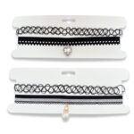 SET CHOKERS C/DIJE CORAZON / PERLA ART 55203 DAO