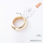 ESCLAVA DORADA CIRCULAR 2.5CM TRENDY ART 55056 DAO