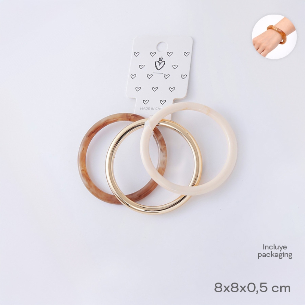 SET PULSERAS X3 OTOÑO TRENDY ART 55072 DAO
