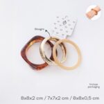 SET PULSERAS X3 TRENDY ART 55079 DAO