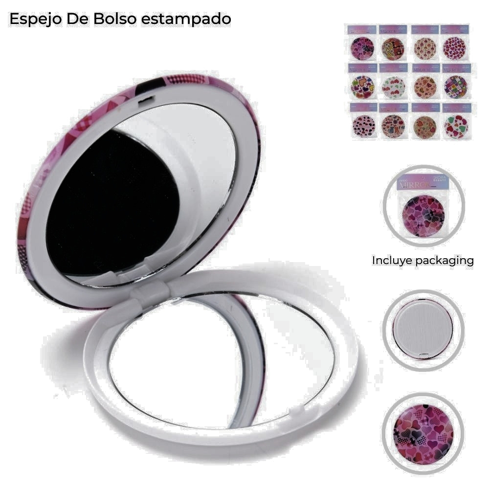 ESPEJO DE BOLSO ESTAMPADO ART 39013 DAO
