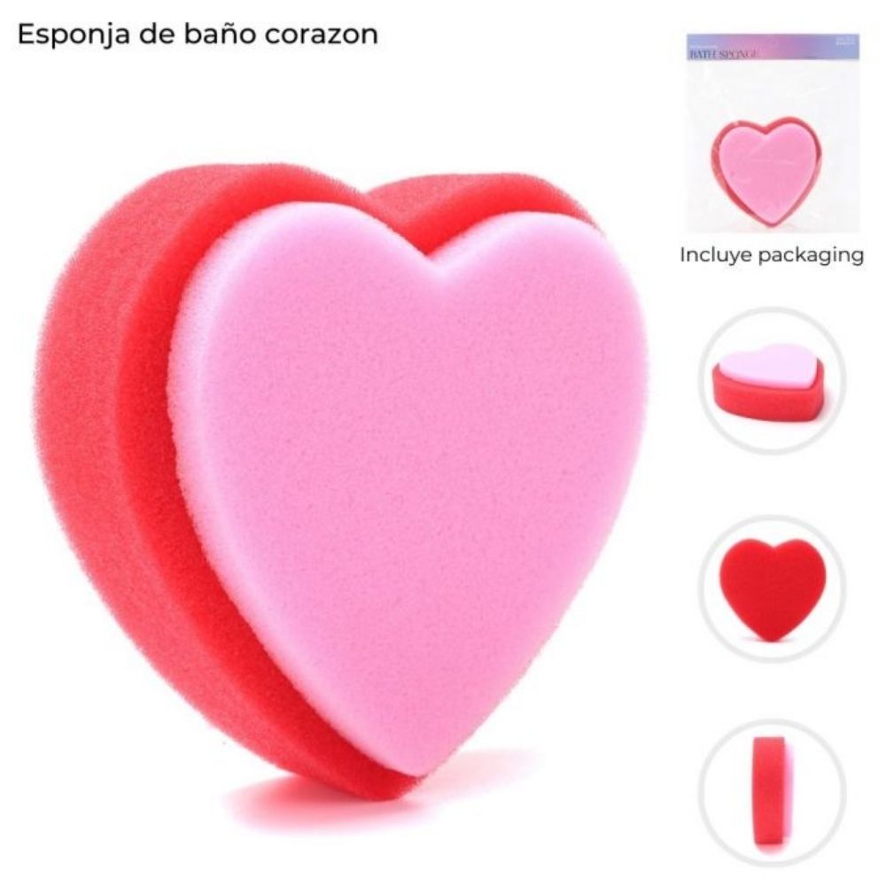 ESPONJA DE BAÑO CORAZON ART 44008 DAO