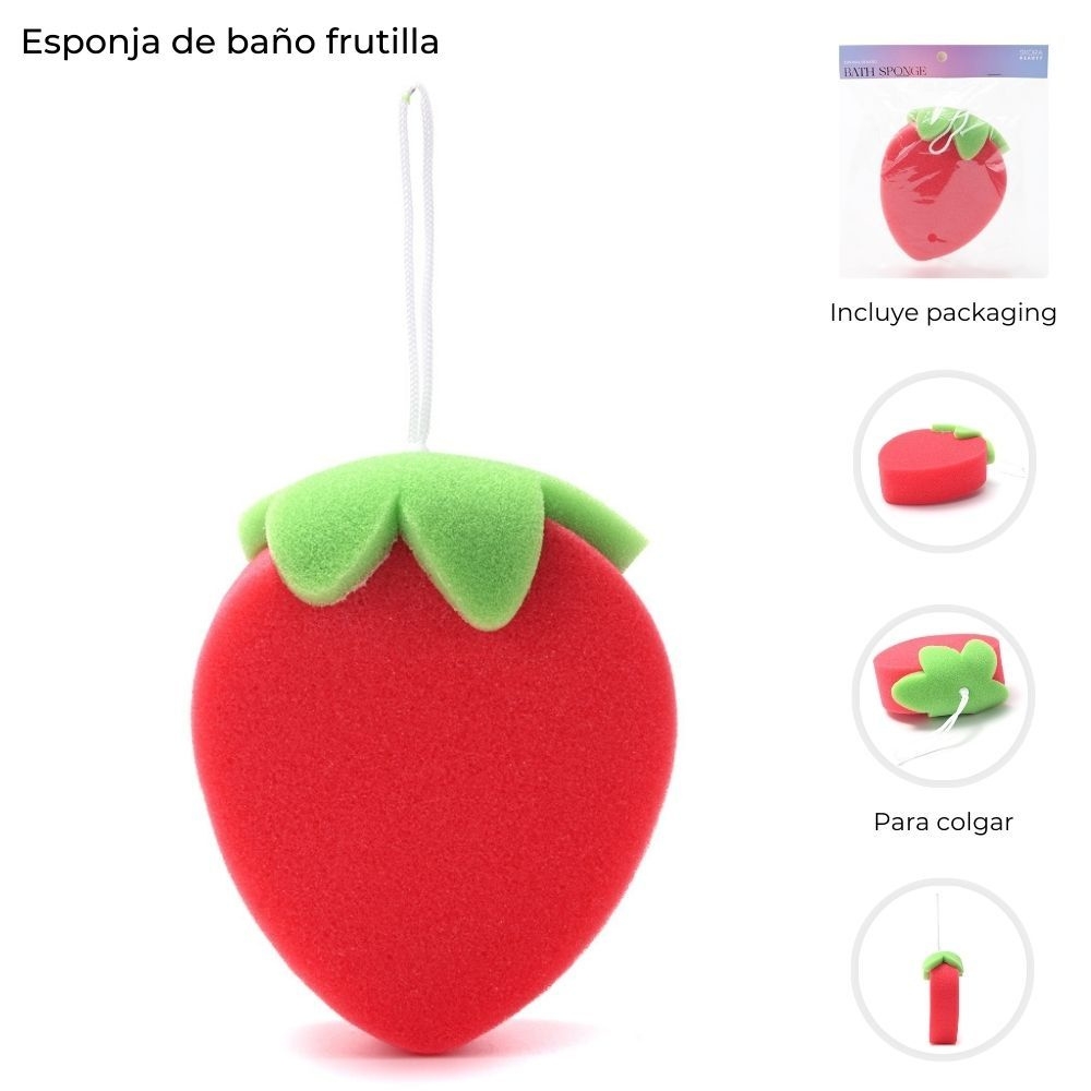 ESPONJA DE BAÑO FRUTILLA ART 44009 DAO