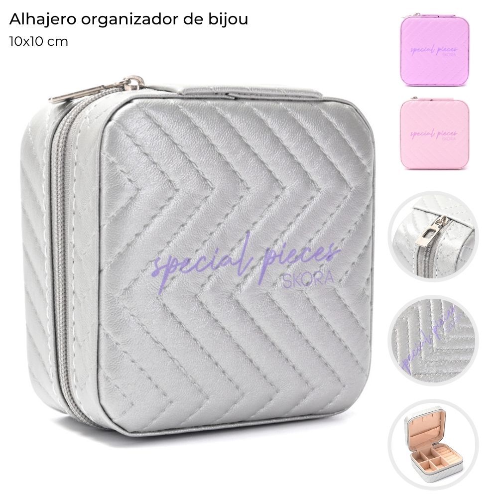 ALHAJERO ORGANIZADOR DE BIJOU PUFFER CUAD 10x10CM 44039 DAO