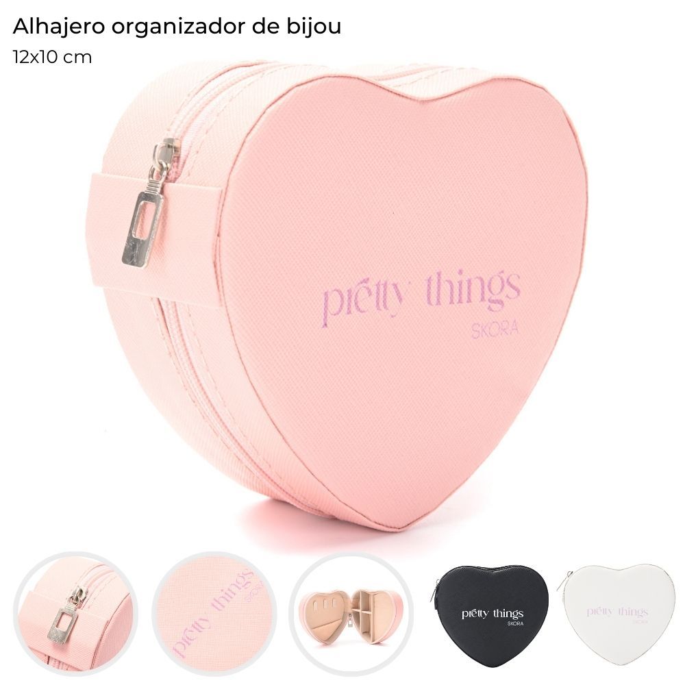 ALHAJERO ORGANIZADOR DE BIJOU CORAZON 10x10x5CM 44042 DAO