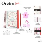 SET CUADERNO A5 + LAPICERA FLOR OREIRO ART 31477 DAO