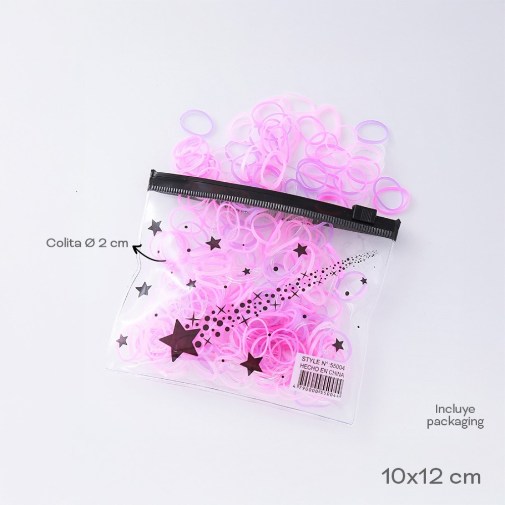 TERMINAL TRENZA ROSA EN SOBRE XUND Ø 2CM ART 55004 GAO