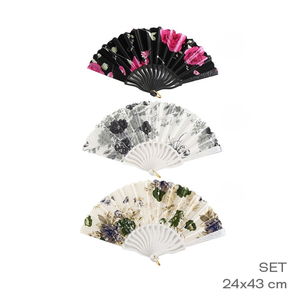 ABANICO C/FLORES ART 55015 GAO