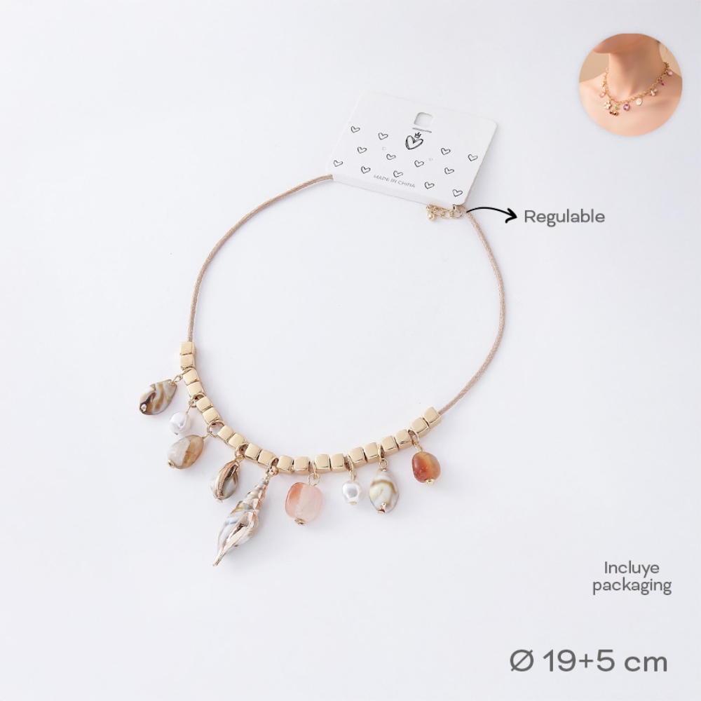 COLLAR REGULABLE C/APLIQUES Ø 19CM 5CM ART 55123 DAO