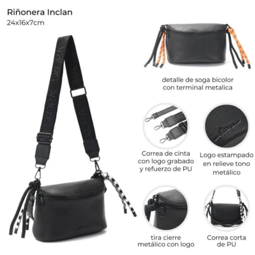 BANDOLERA INCLAN DOBLE CORREA 43919 DAO