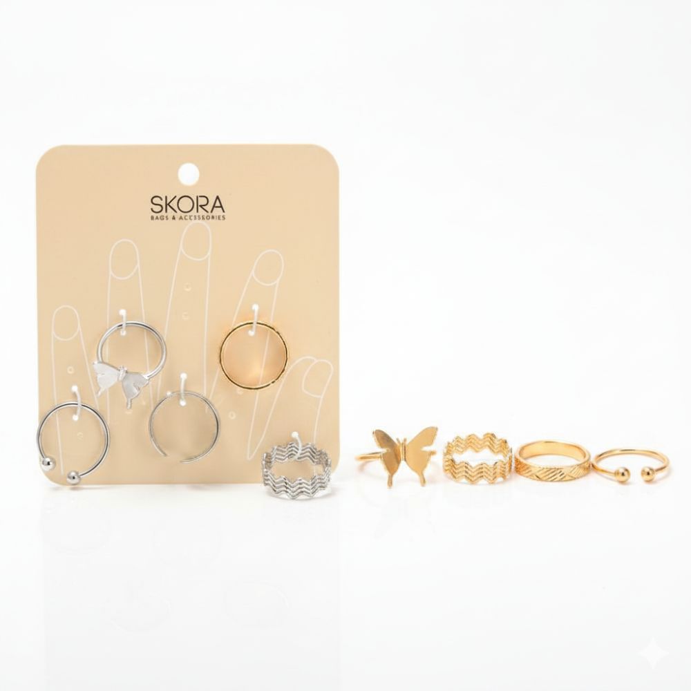 SET DE ANILLOS X5UNI ART 44576 DAO