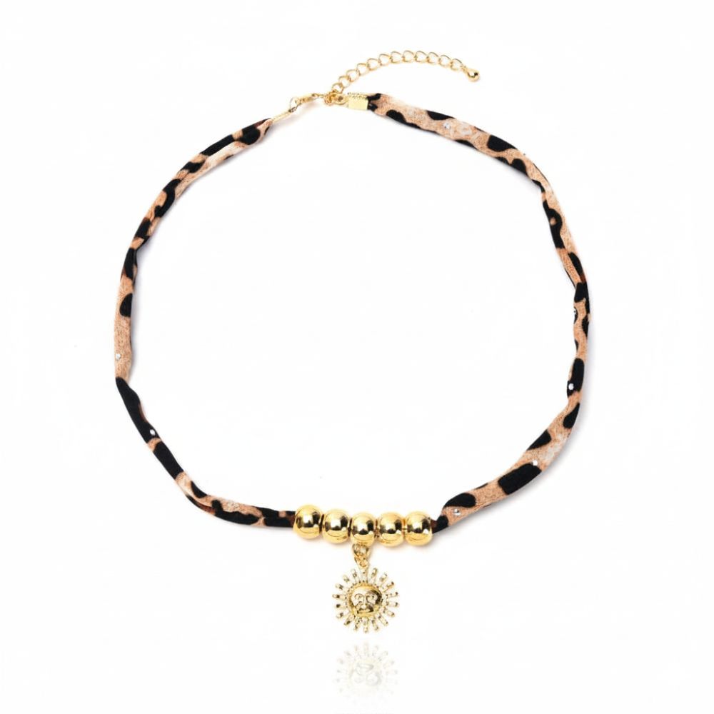 COLLAR TELA CON DIJE SOL ART 44581 DAO