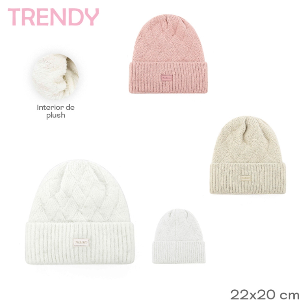 GORRO C/ INTERIOR PLUSH TRENDY ART 31087 DAO