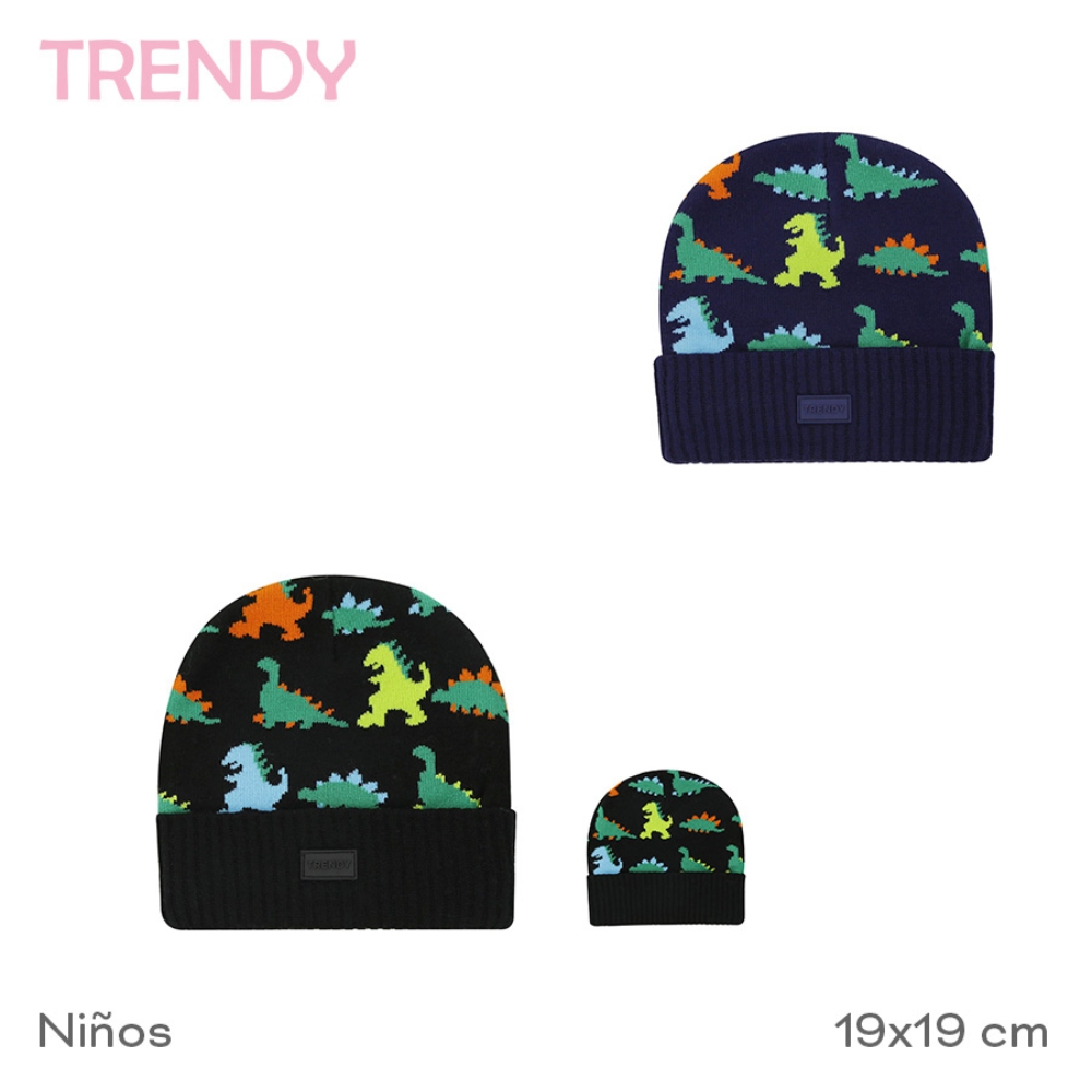 GORRO INFANTIL DINOS TRENDY ART 31098 DAO