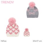 GORRO INFANTIL TEJIDO C/ POMPON TRENDY ART 31099 DAO