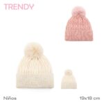 GORRO INFANTIL TEJIDO C/POMPON TRENDY ART 31107 DAO