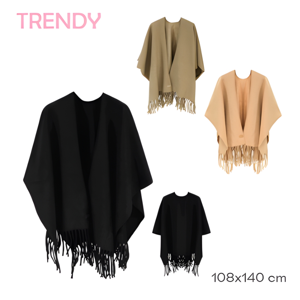 RUANA C/FLECOS TRENDY ART 31458 DAO