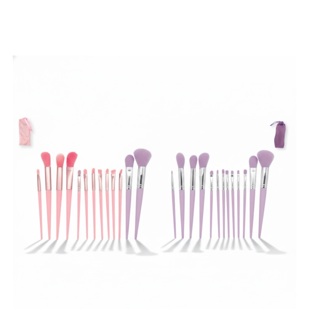 SET DE BROCHAS 13PCS LILA/ROSA ART XZF-931 BAO