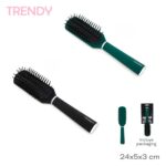 CEPILLO DE PELO TRENDY NEGRO / VERDE ART 31774 FAO