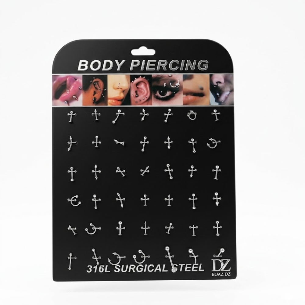 AROS PIERCING X42PCS EN PLANCHA SURT ART 2065-1 DAO
