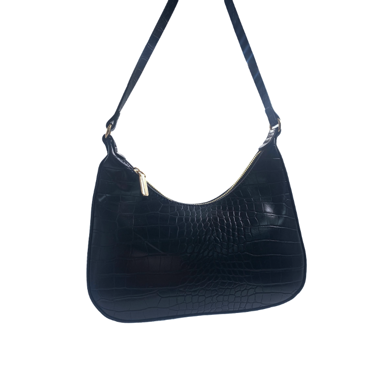 CARTERA CROCO NEGRA A4391 EAO