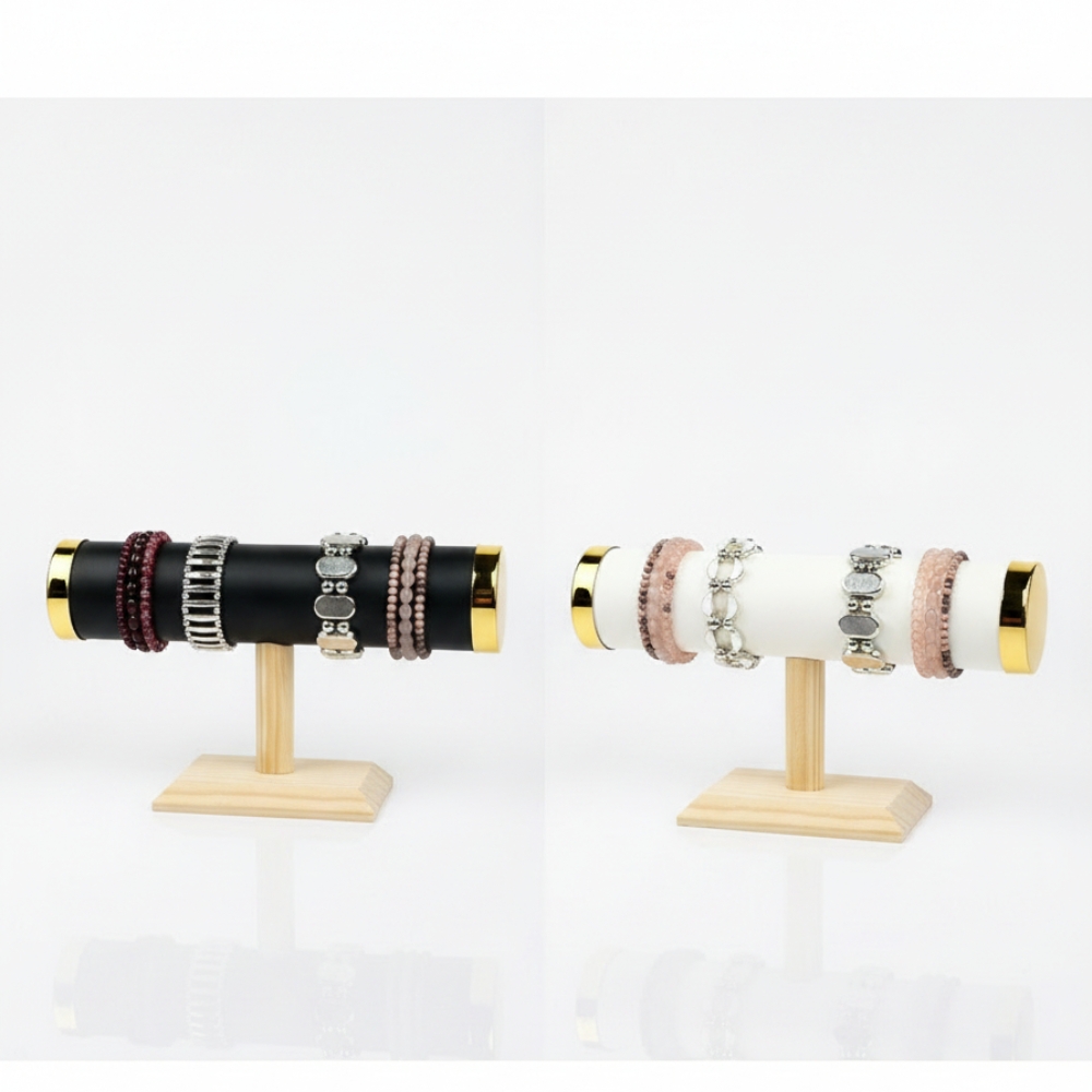 EXHIBIDOR DE PULSERAS COLOR NEGRO/BLANCO ART L1475 EAO