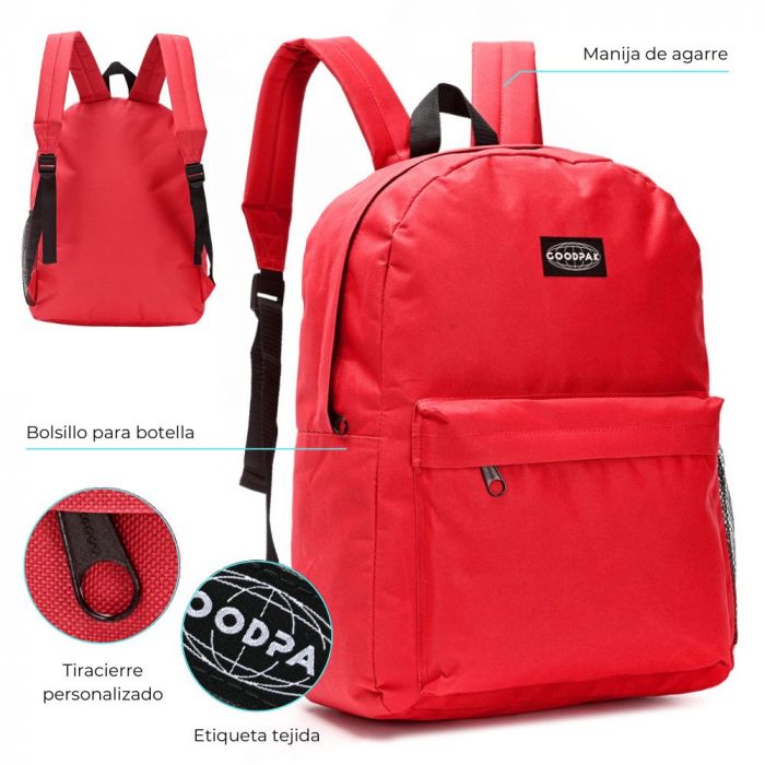 MOCHILA GOODPAK LISA ROJO 17" 37530 AAO