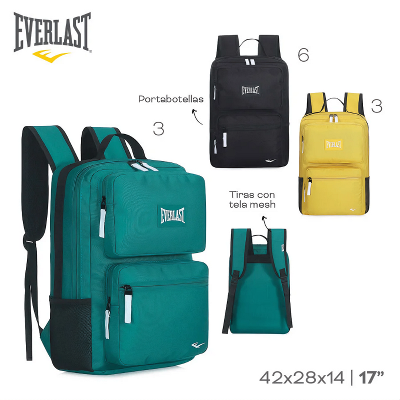 MOCHILA URBANA EVERLAST 17" ART 16488 AAO