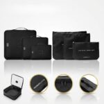 SET ORGANIZADOR DE ROPA NEGRO 6 PCS WANDERLUST ART 44235 DAO