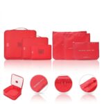 SET ORGANIZADOR DE ROPA ROJO 6 PCS WANDERLUST ART 44236 DAO