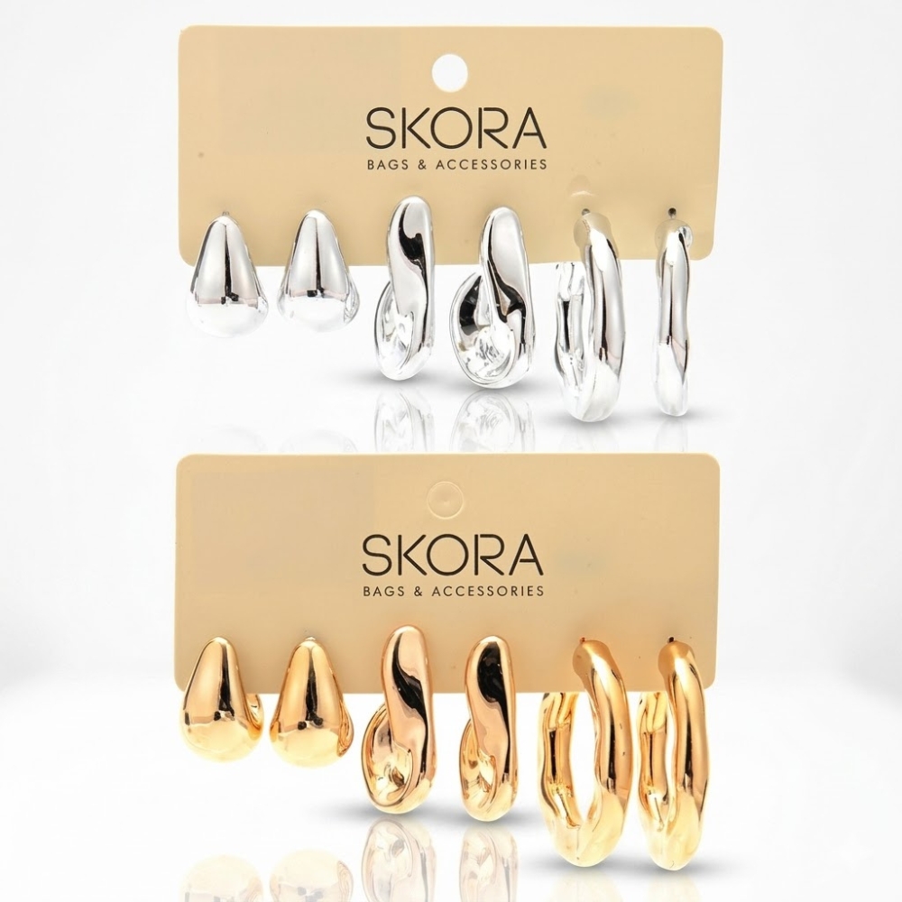 SET DE AROS ARG X3 UND GOLDEN / SILVER ART 44478 DAO