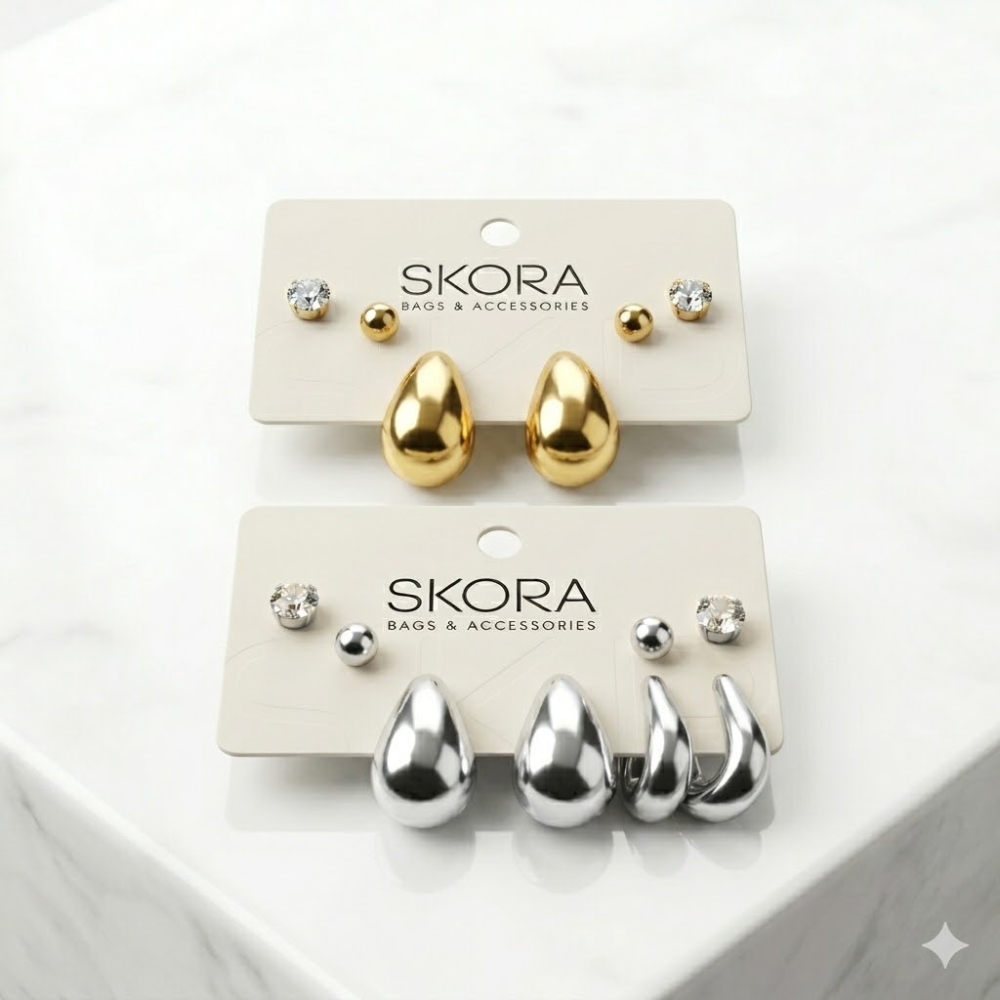 SET DE AROS X3 UND GOLDEN / SILVER ART 44503 DAO